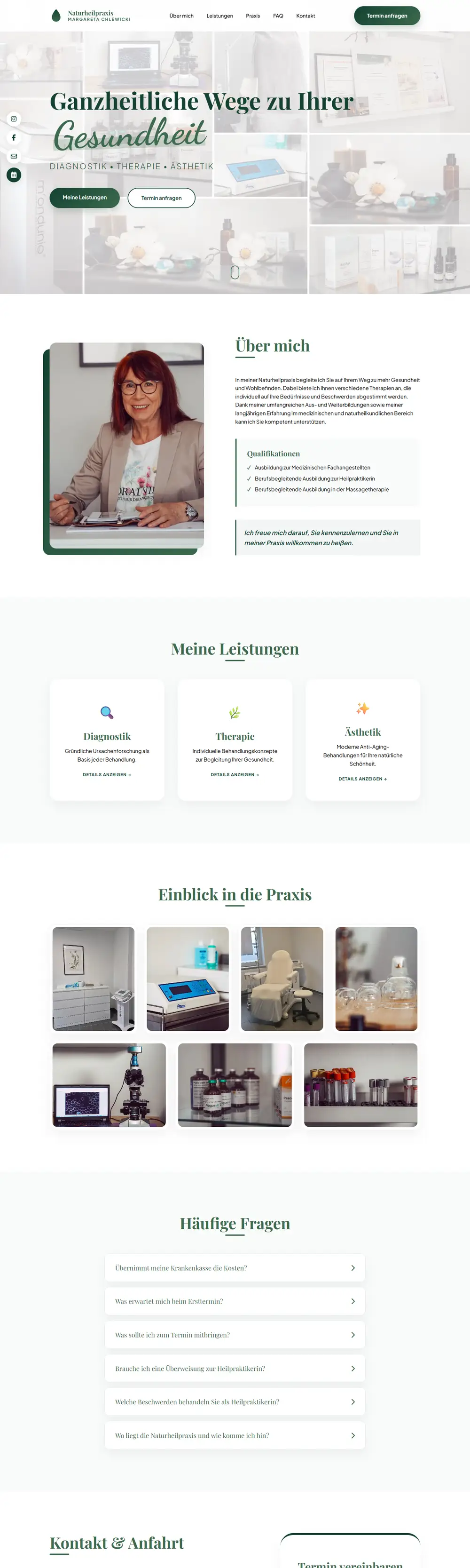 Startseite von Naturheilpraxis Aachen